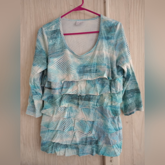 Cmc By Color Me Cotton Layered Shirt - Picture 1 of 7